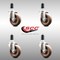 Service Caster 4 Inch 316SS High Temp Glass Filled Nylon 1-3/8 Inch Expanding Stem Caster Set SCC-SS316EX20S414-GFNSHT-138-4 - alternate 1